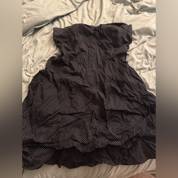 Black Pin-up Style Polka Dot Bubble Dress - Picture 5 of 6